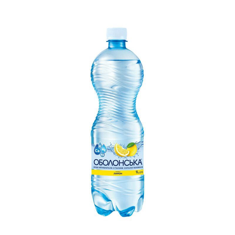 Вода Оболонь Оболонська зі смаком лимона 1л ПЕТ